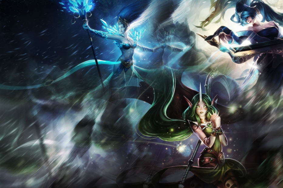 Janna, Sona & Soraka - Sona Janna Soraka - 932x620 Wallpaper Janna, Sona & Soraka - Sona Janna Soraka - 932x620 Wallpaper