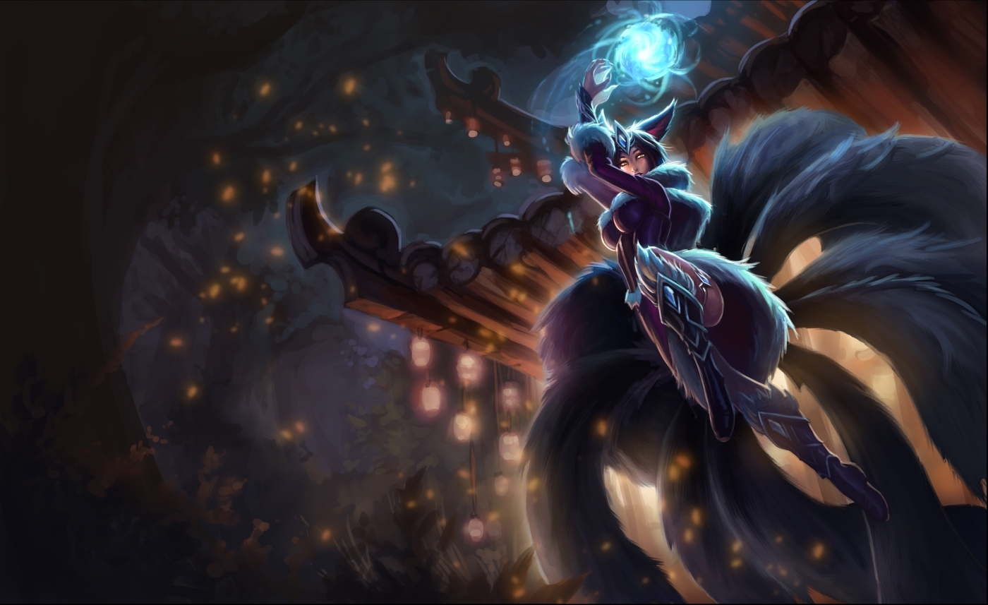 Midnight Ahri - HD Wallpaper 