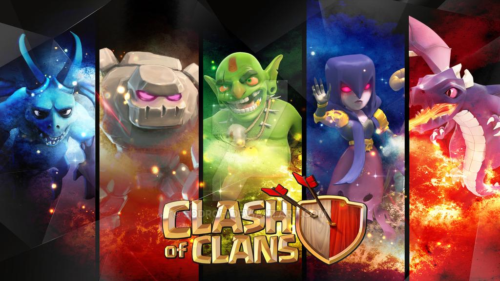 Wallpaper Coc 3d - Clash Of Clans Wallpaper Ipad - HD Wallpaper 