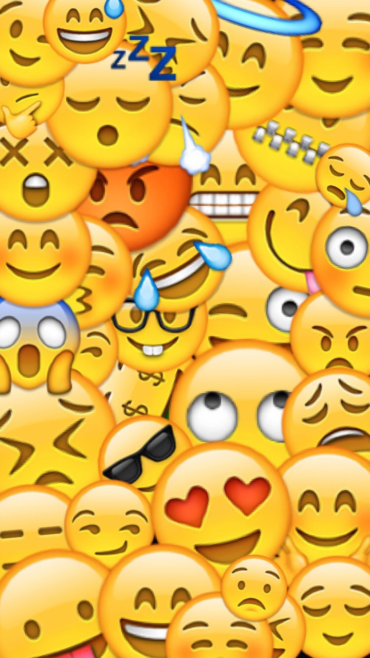 Bored, Happy, And Lol Image - Emojis Wallpaper For Iphone - HD Wallpaper 