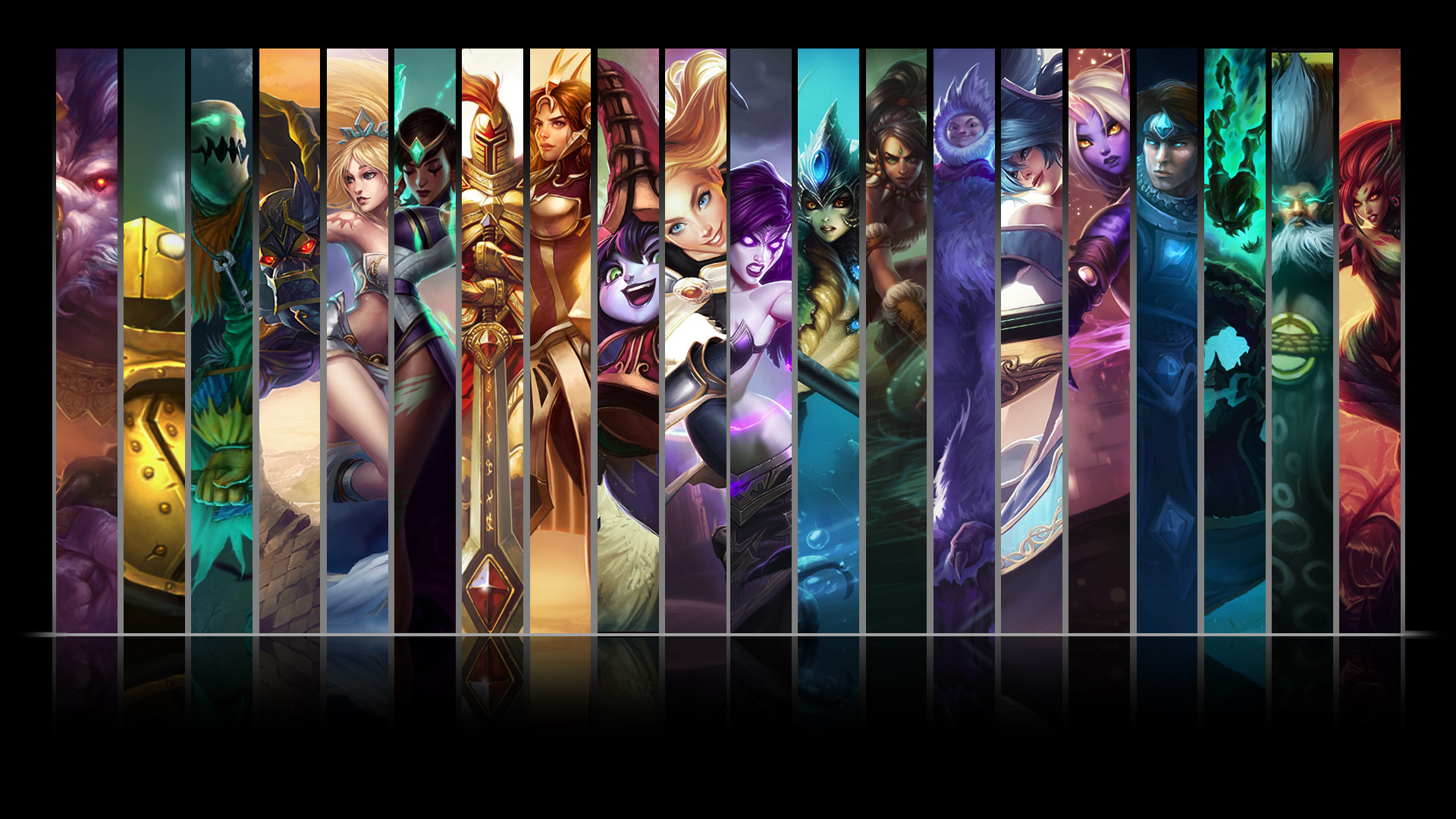 League Of Legends Support Champions - HD Wallpaper 