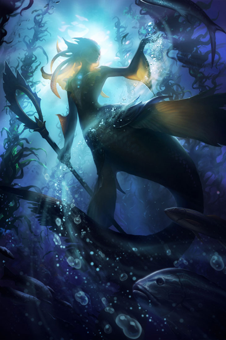 Nami League Of Legends Fan Art - HD Wallpaper 