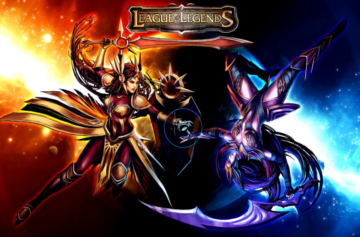 Wallpaper Thq League Of Legends Lol Leona Lol Diana - League Of Legends - HD Wallpaper 