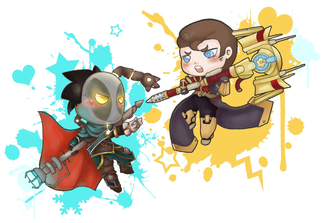 Jayce Lol Chibi 1280x876 Wallpaper Teahub Io