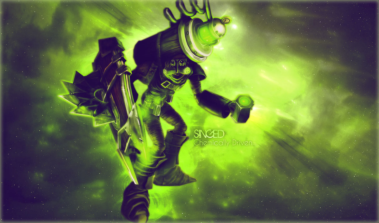 Singed Wallpaper By Hogopogo - League Of Legends Singed - HD Wallpaper 
