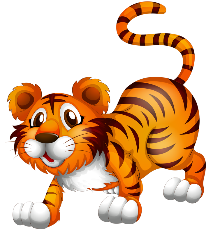 Png Pinterest Tigers - Cartoon Tiger Png - 755x800 Wallpaper 