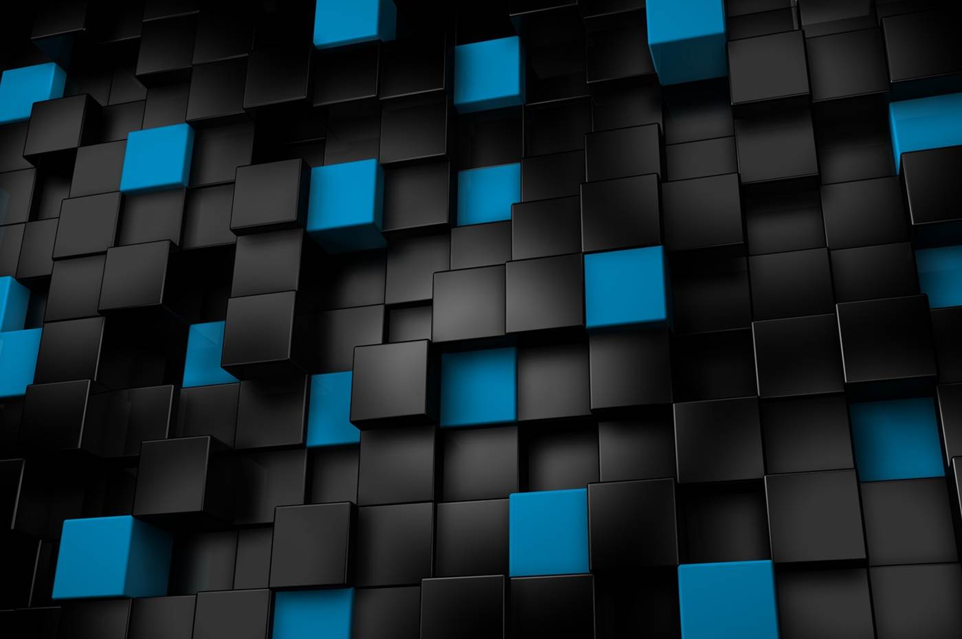 Gambar Wallpaper Keren 3d Bergerak Kampung Wallpaper Blue And Black Blocks 1400x930 Wallpaper Teahub Io
