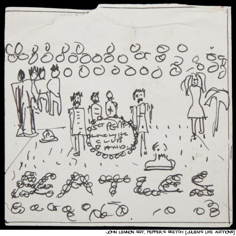 Mirror Sgt Pepper Album Cover - HD Wallpaper 