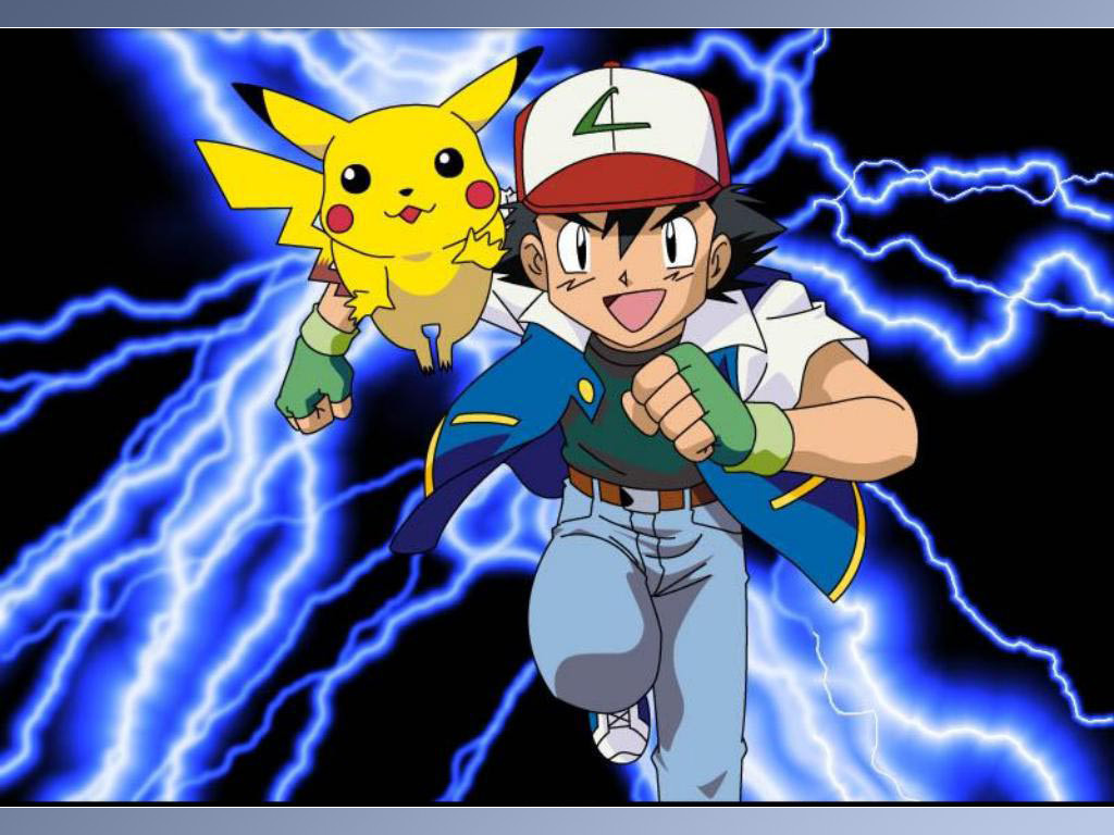 Animasi Bergerak Pokemon - Pokemon Ash E Pikachu - HD Wallpaper 