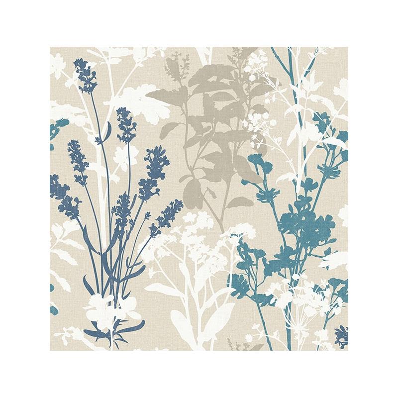 2814-24572 Bath, Pippin Blue Wild Flowers By Advan - Wild Flower - HD Wallpaper 