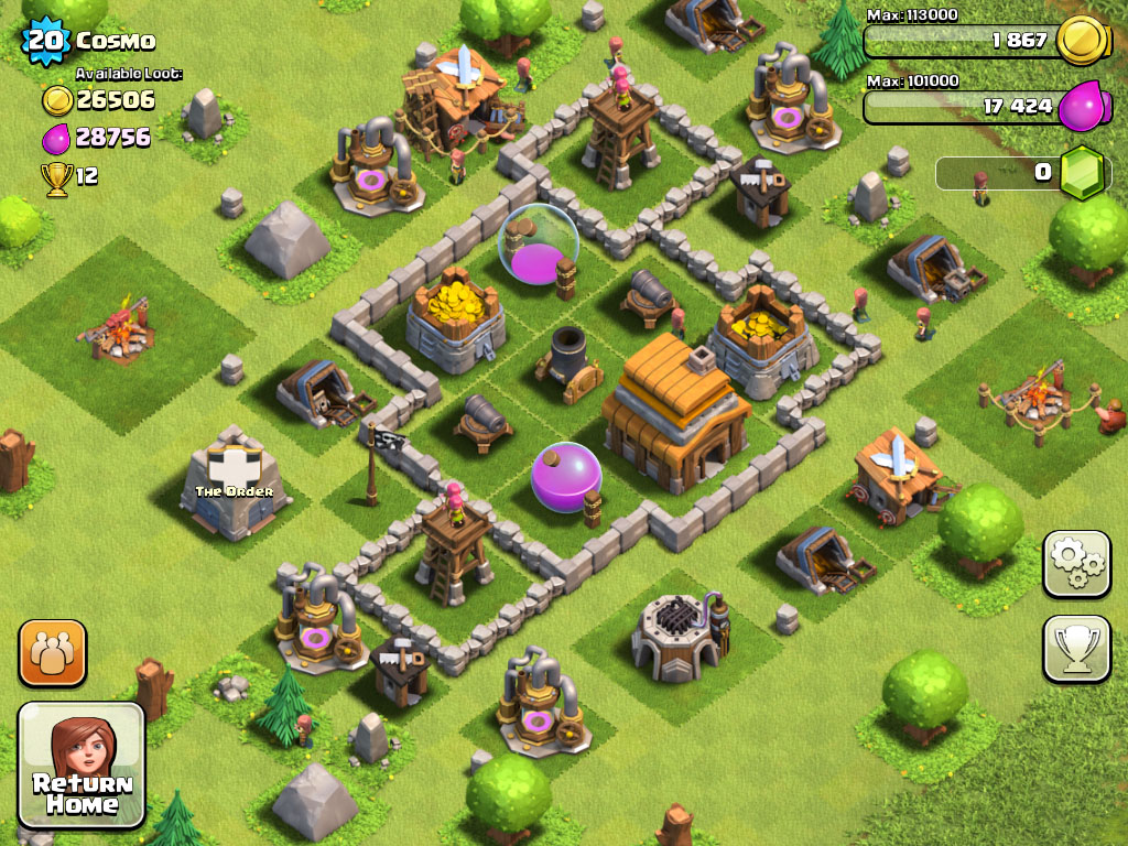Clash Of Clans Adds New Units, Spells And Friendly - Best Layout For Clash Of Clans For Beginners - HD Wallpaper 