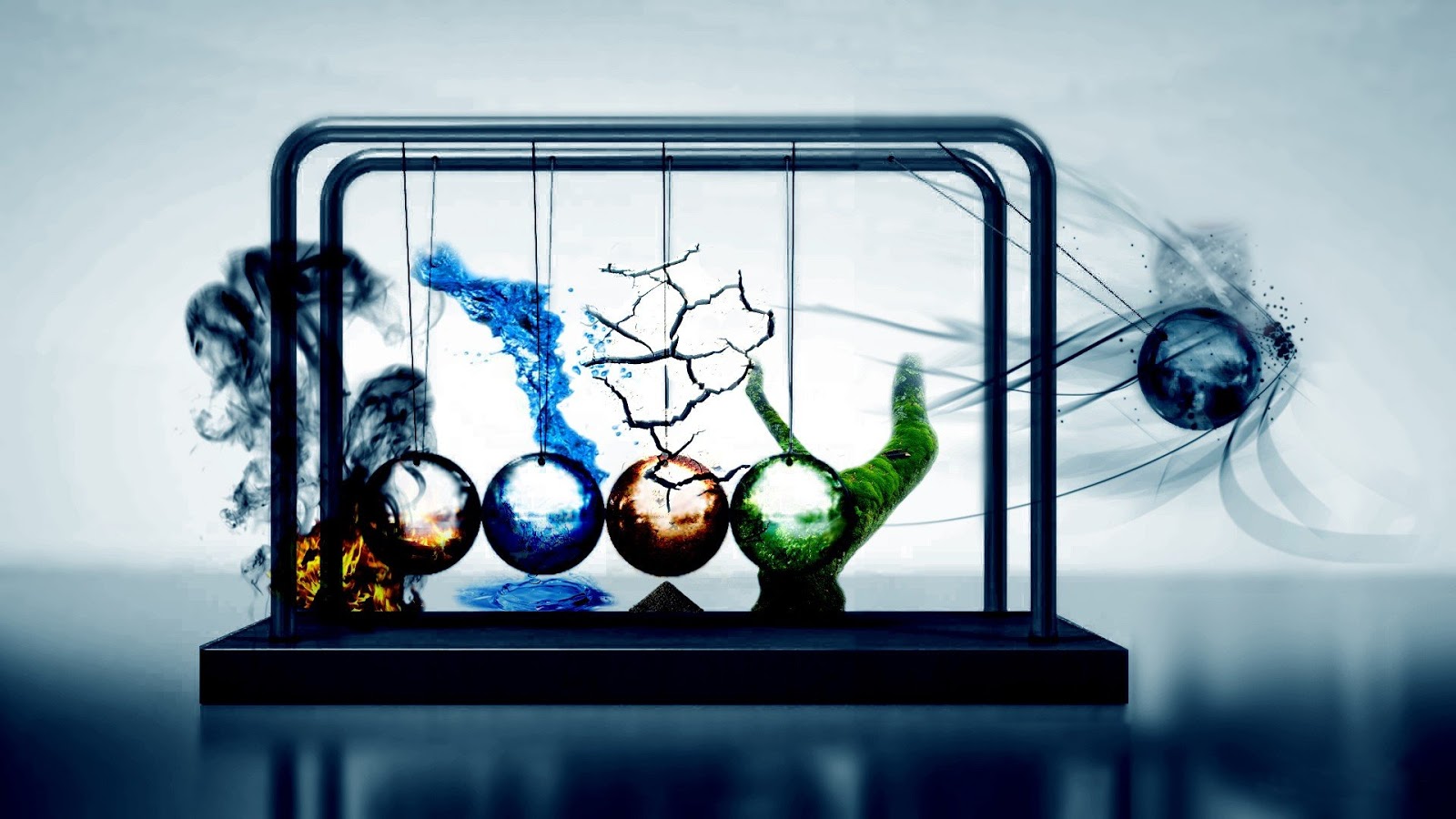 Laptop Wallpapers - Earth Wind Water Fire Canvas - HD Wallpaper 