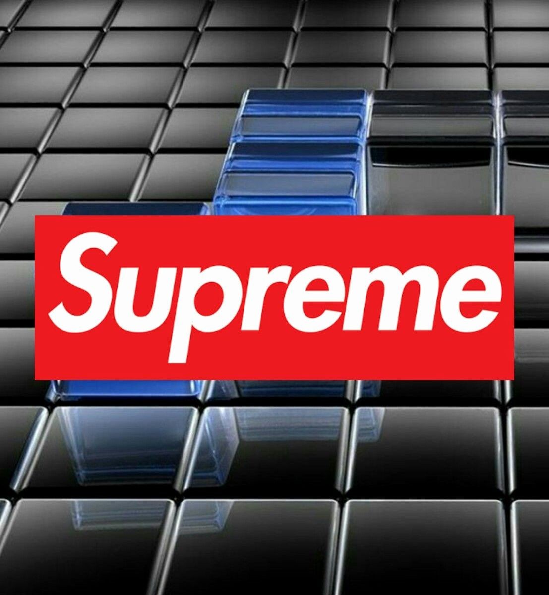 Tema Wallpaper Android - Supreme Sticker Black And White - HD Wallpaper 