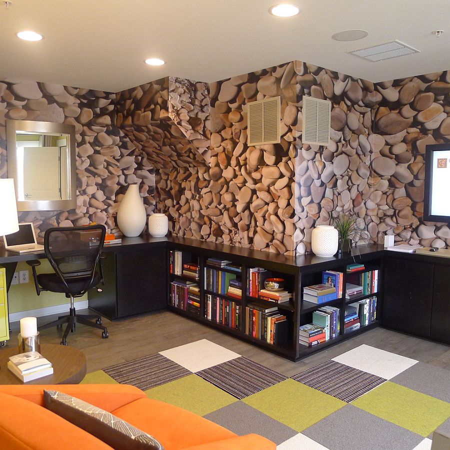 Motif Wallpaper Untuk Kantor - Stone Home Interior Design - HD Wallpaper 