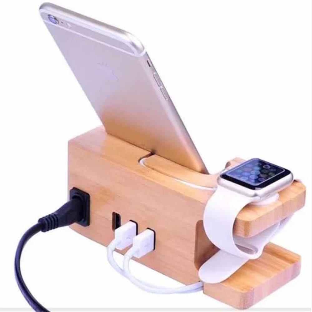 Dock Wireless Charger Wood - HD Wallpaper 