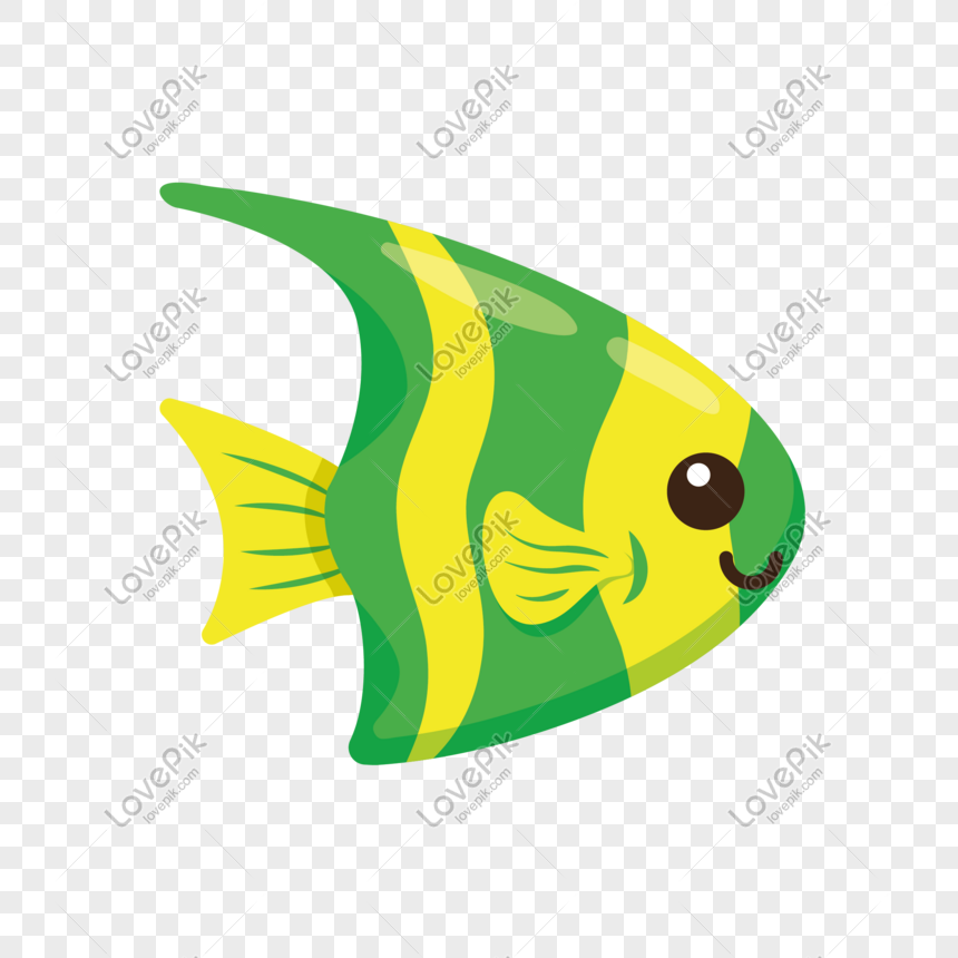 Bahan Vektor Ikan Hias Hijau Foto - Peixe Verde Png - HD Wallpaper 