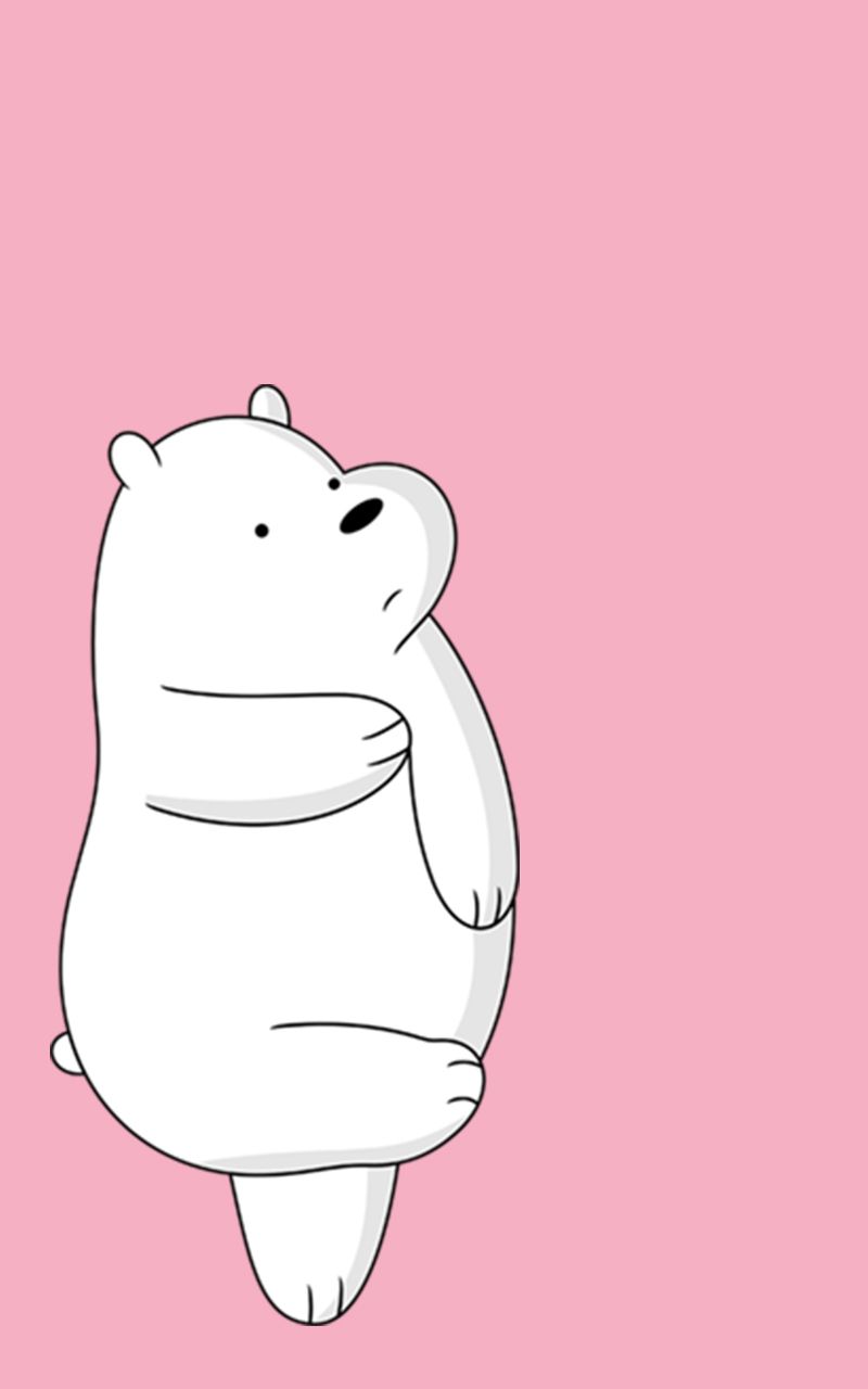 Cartoon Ice Polar Bear - HD Wallpaper 