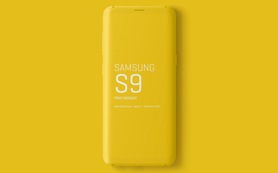 Free Minimal Samsung Galaxy S9 Mockups - Smartphone - HD Wallpaper 