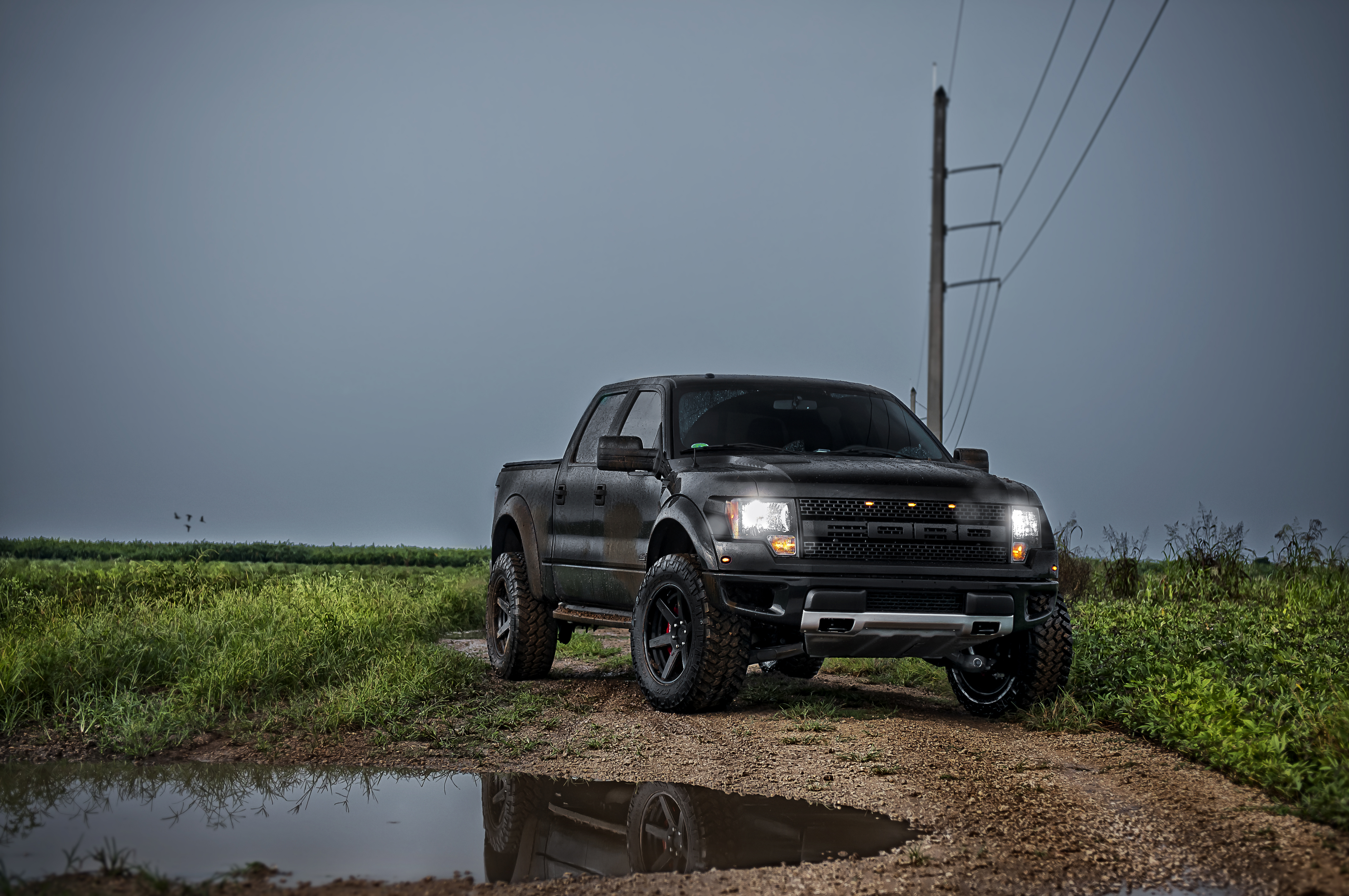 On October 1, 2015 By Admin Comments Off On Ford F - Ford Raptor 2013 Matte Black - HD Wallpaper 