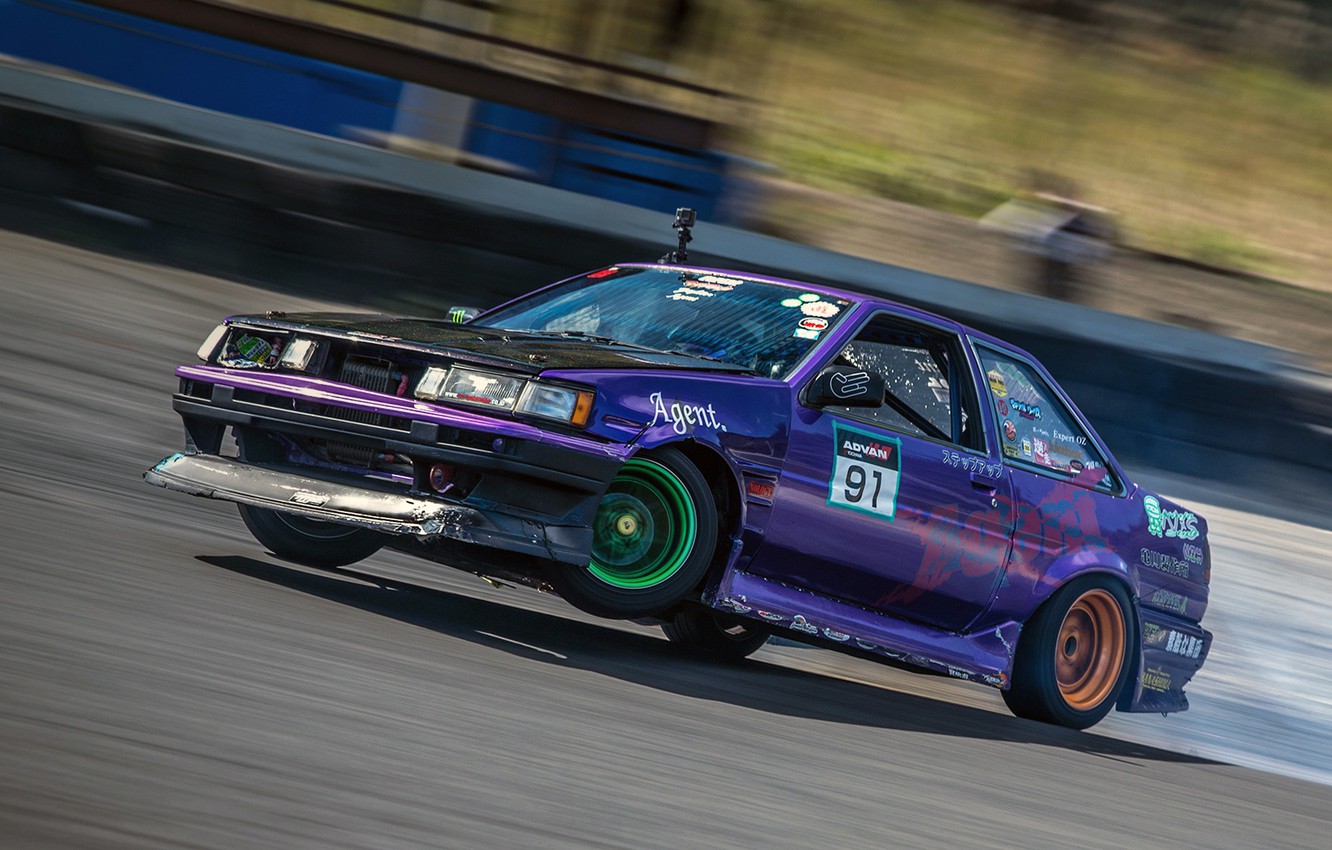 Photo Wallpaper Drift, Toyota, Corolla, Toyota, Corolla, - Group A - HD Wallpaper 