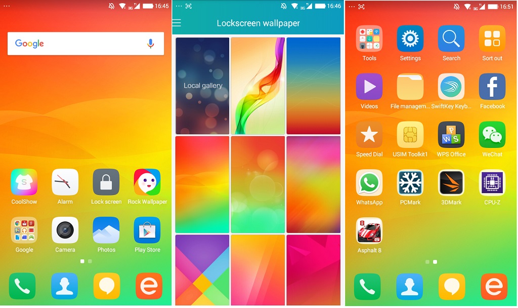 Wallpaper Menu Hp - Tampilan Layar Hp Coolpad - HD Wallpaper 