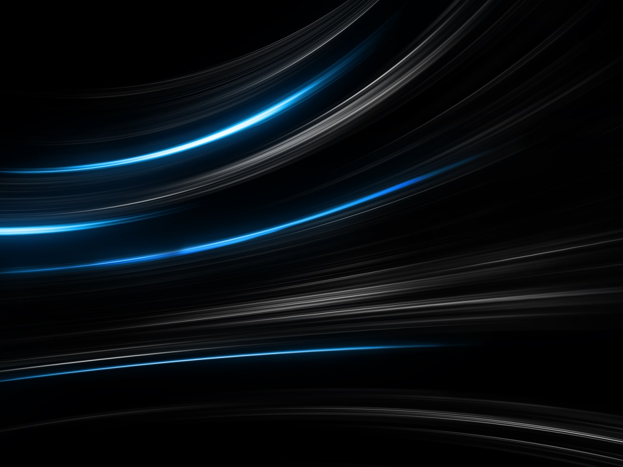 Blue Black Windows 7 - HD Wallpaper 