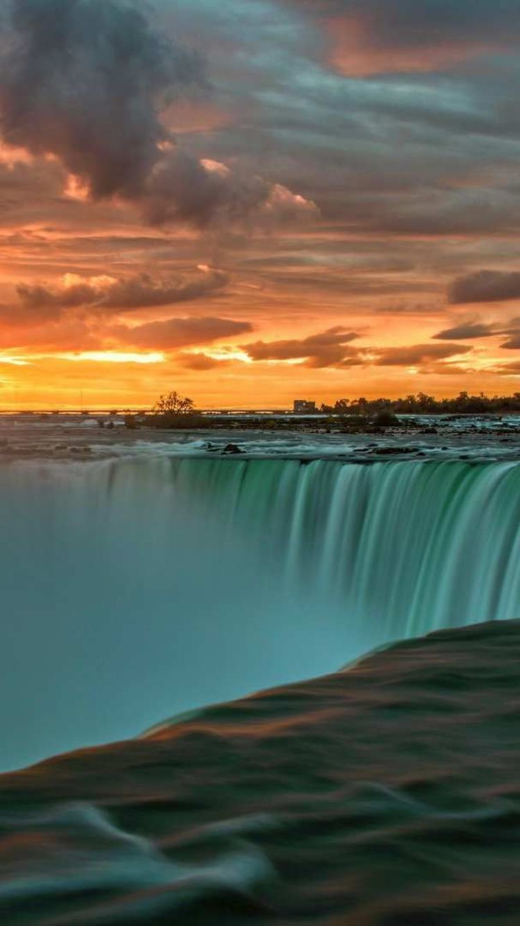 Niagara Falls Canada Sunset - HD Wallpaper 