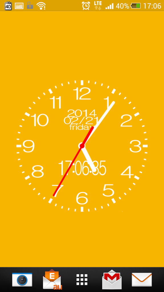 14 Inch Red Wall Clock - HD Wallpaper 