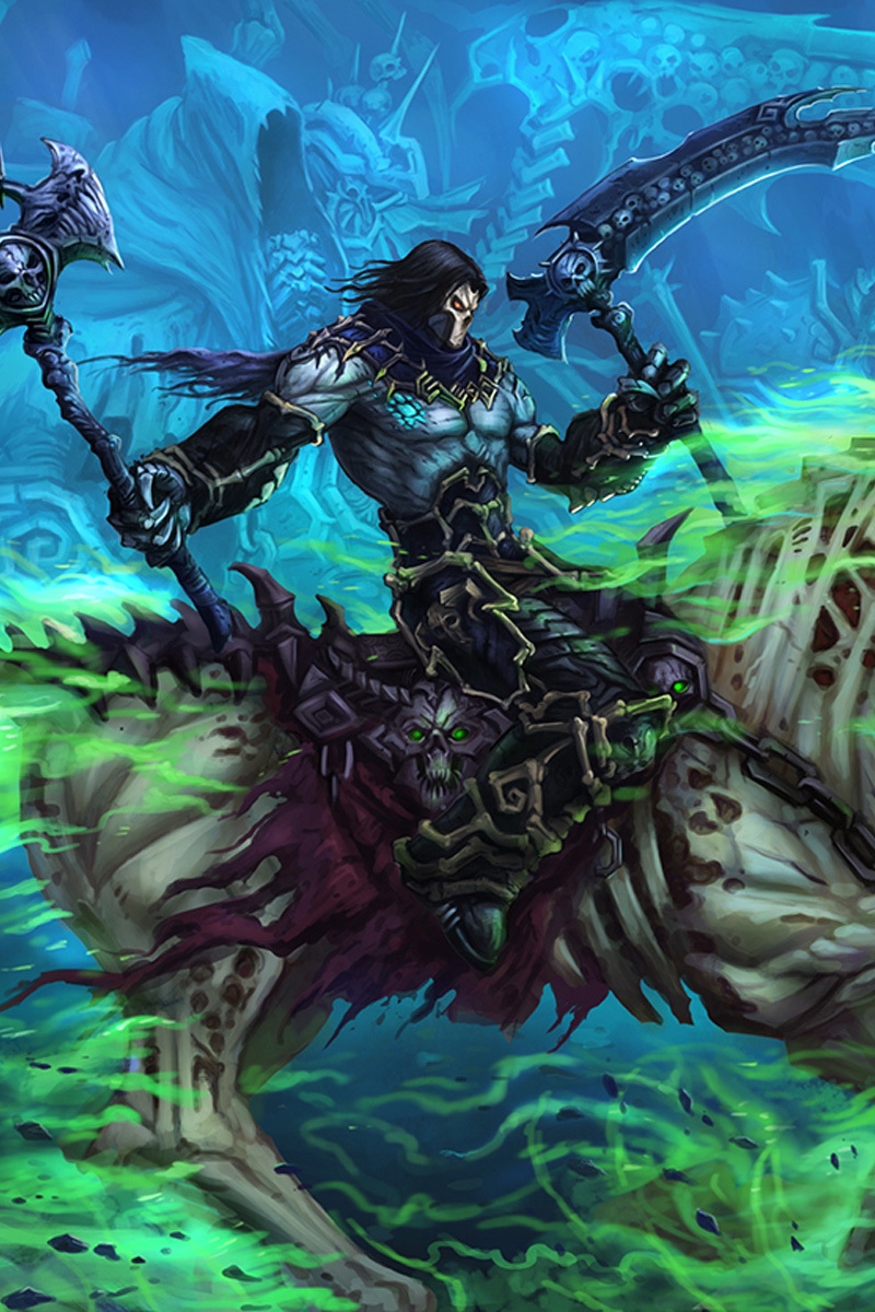 Wallpaper Darksiders Ii, Art, Horse, Hero - Darksiders Death And Despair - HD Wallpaper 