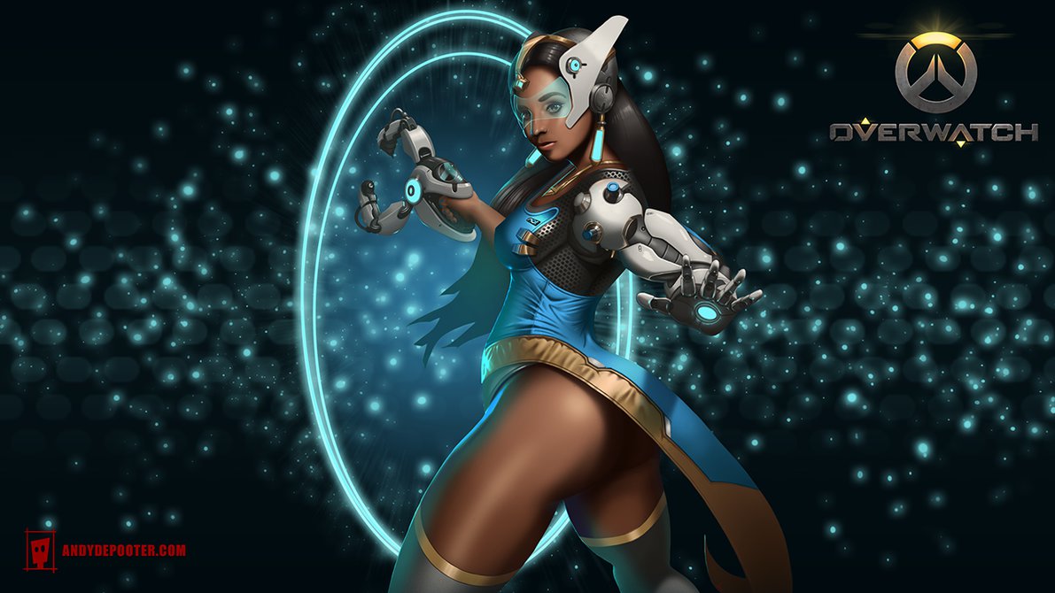 Symmetra Wallpaper Wide - Symmetra Overwatch Art - HD Wallpaper 