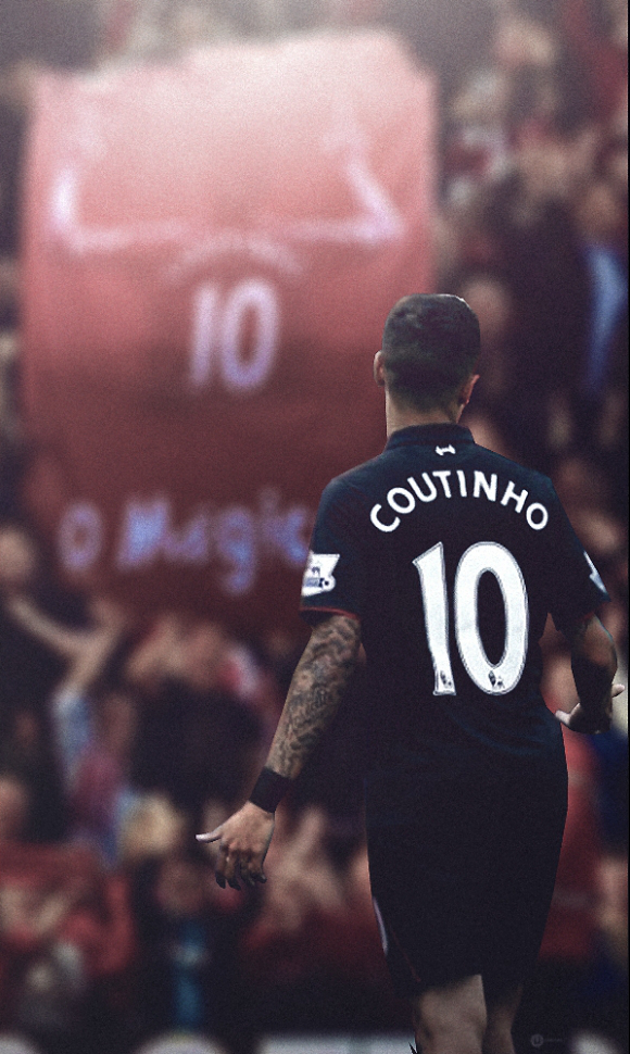 Wallpaper De Futebol Coutinho - Coutinho Iphone Wallpaper 2017 - HD Wallpaper 