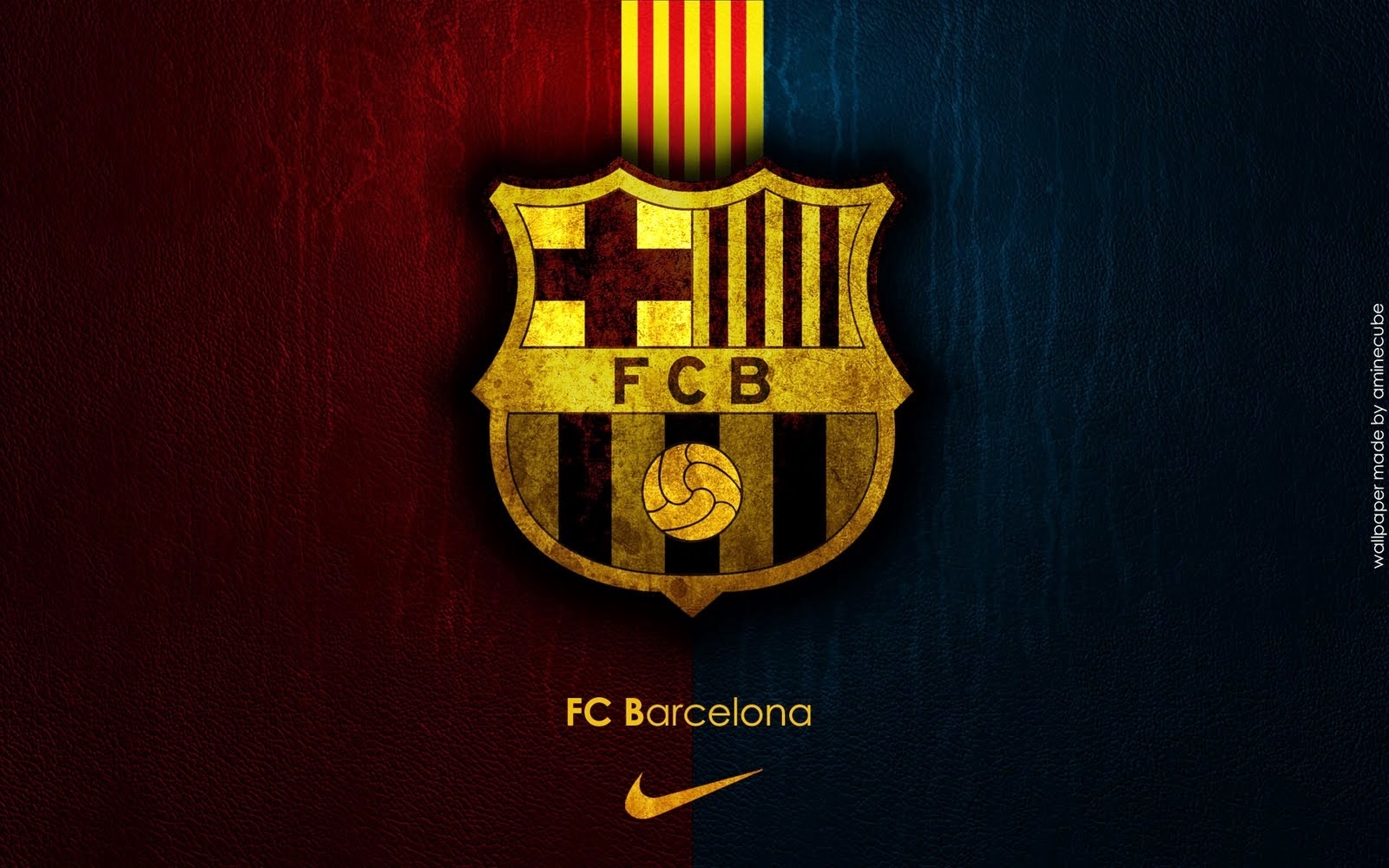 Wallpaper Barcelona Yang Keren - Hd Wallpaper Fcb Logo - 1600X1000 Wallpaper - Teahub.io