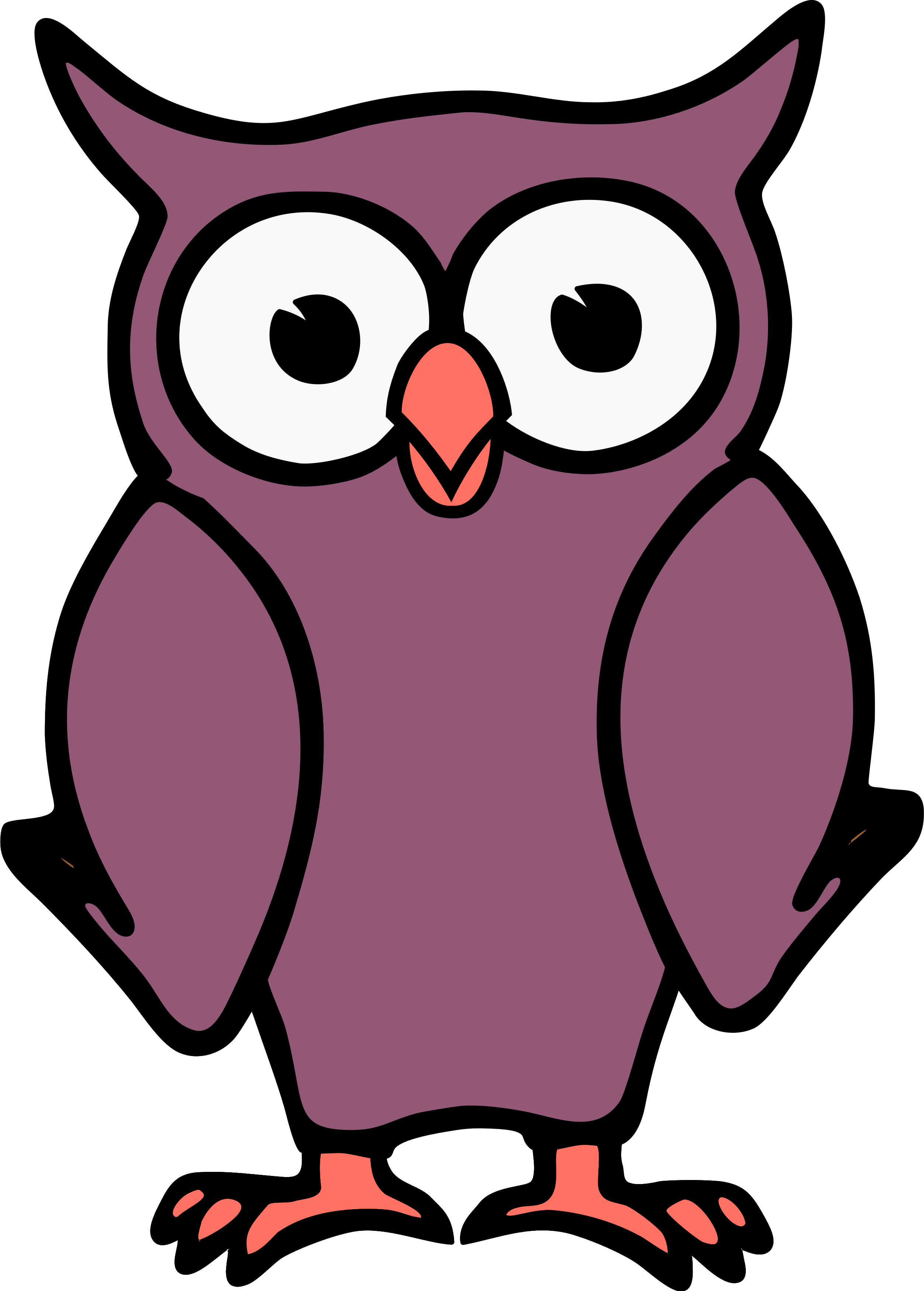 Owl Desktop Wallpaper Bird Clip Art - Cartoon Transparent Owl - HD Wallpaper 