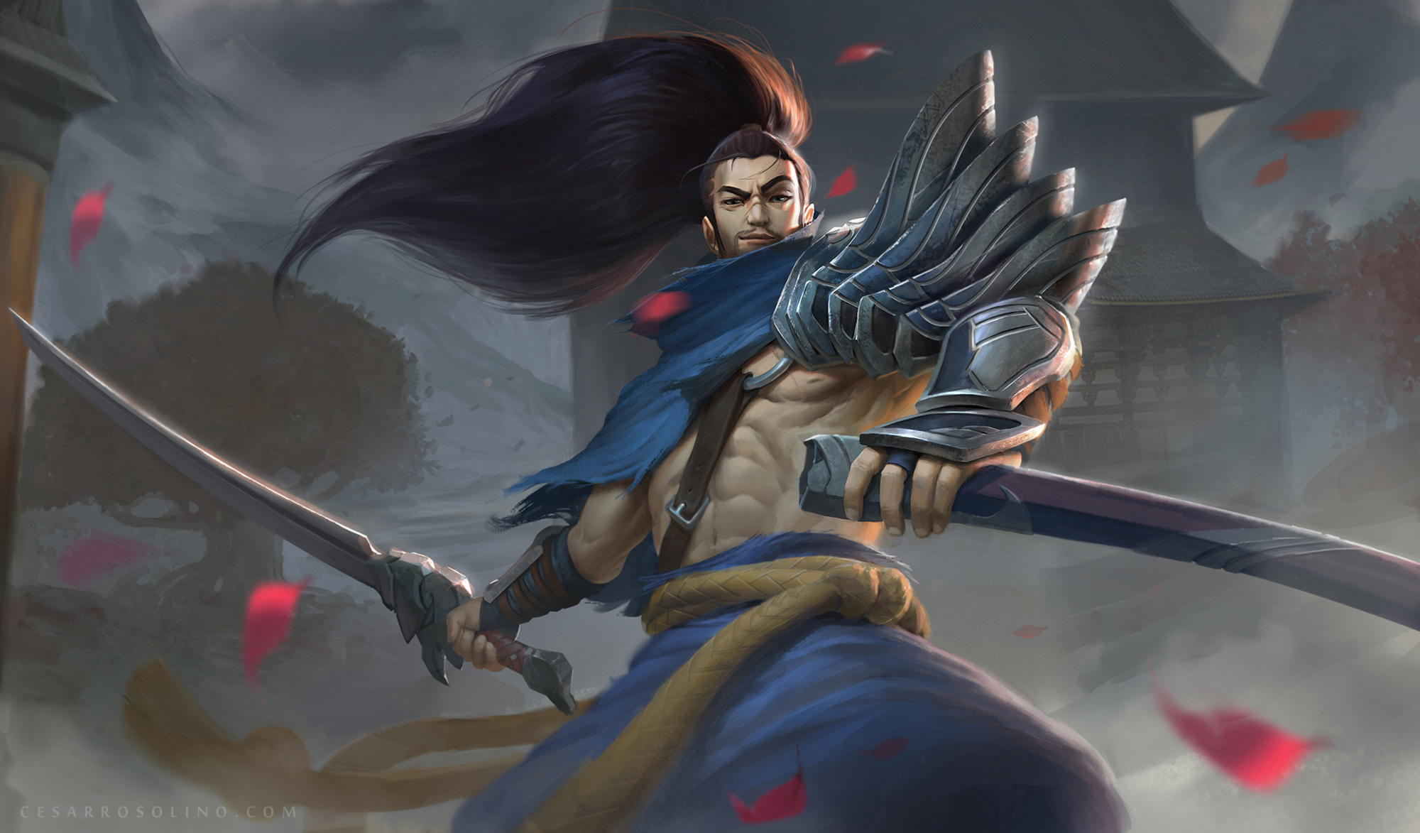 Yasuo League Of Legends Wallpaper, Yasuo Desktop Wallpaper - League Of Legends Yasuo Fanart - HD Wallpaper 