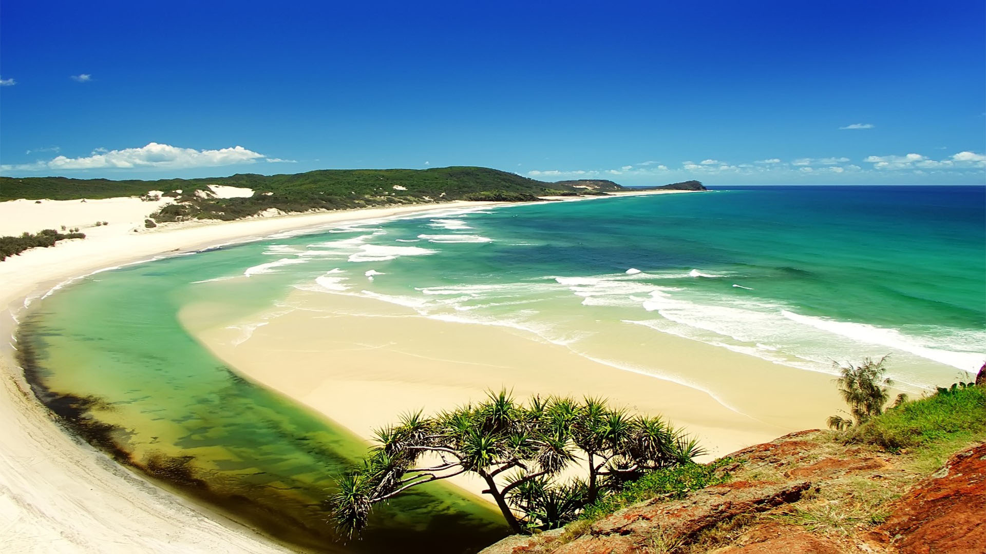 Nature Hd Wallpapers For Desktop 4k 3d Nature Beautiful - Fraser Island - HD Wallpaper 