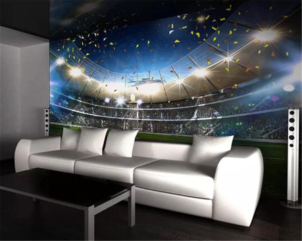 Sala De Estar Moderna Wallpapers Hd Enorme Campo De - Carta Da Parati Calcio - HD Wallpaper 