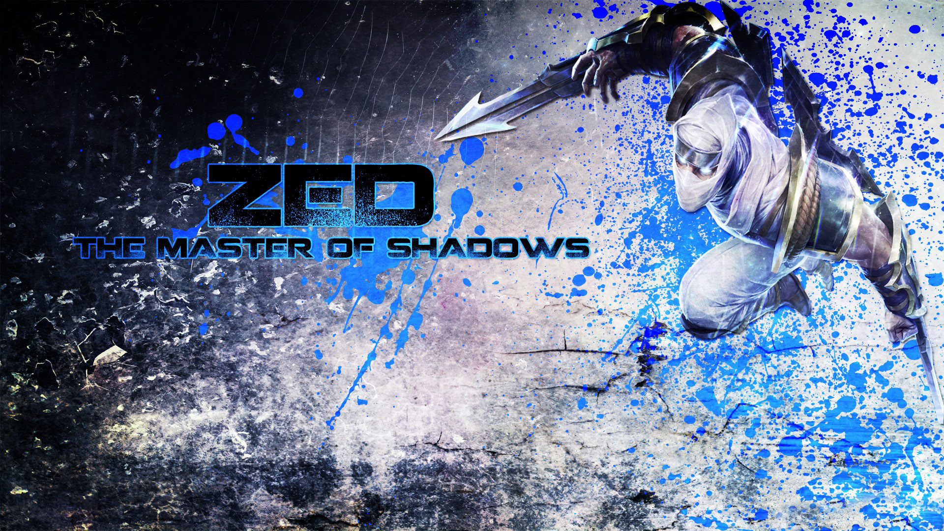 Zed Wallpaper Hd 1366x768 League Of Legends - HD Wallpaper 