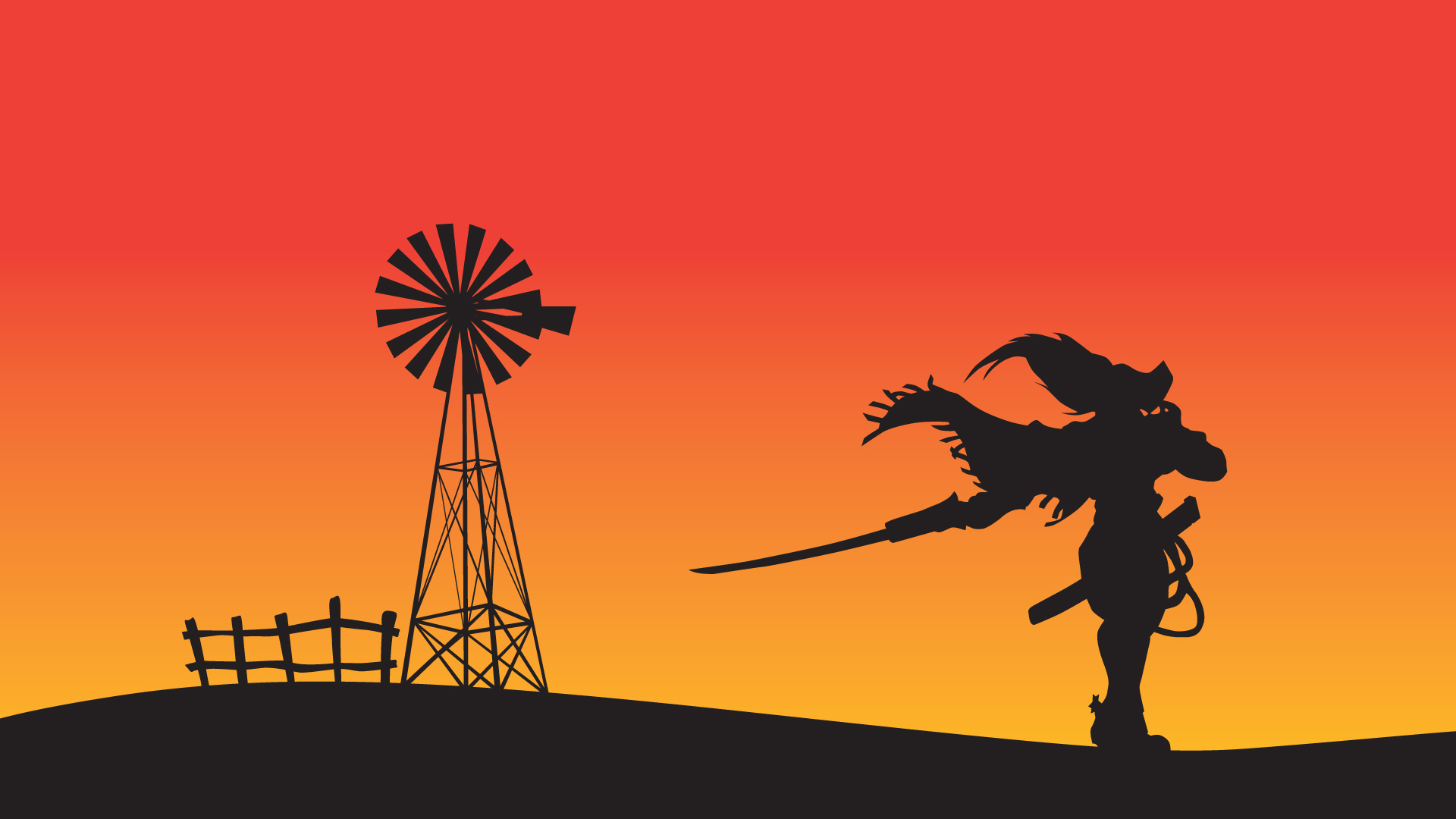 High Noon Yasuo Minimalistic Wallpaper - Soviet Pancake Lol - HD Wallpaper 