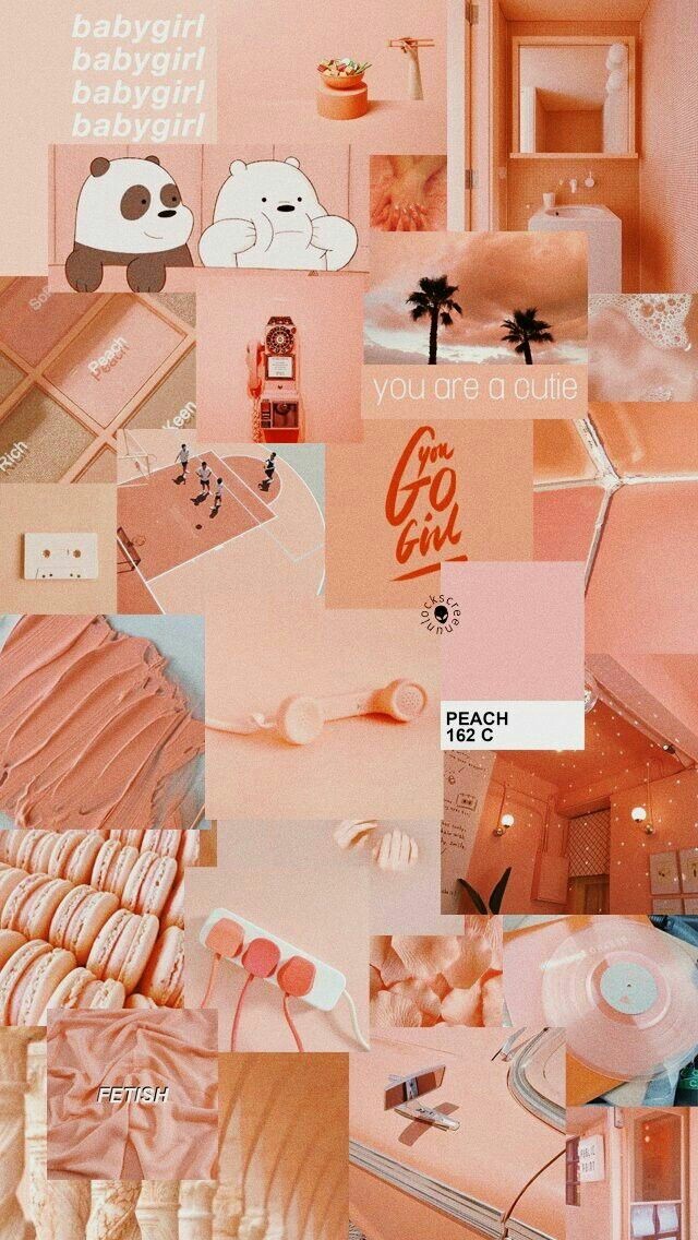 Image - Aesthetic Peach Background - HD Wallpaper 