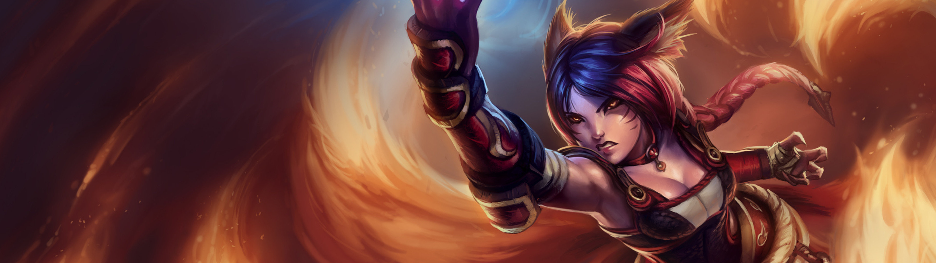 Awesome Ahri Free Wallpaper Id - League Of Legends Wallpaper Ahri - HD Wallpaper 