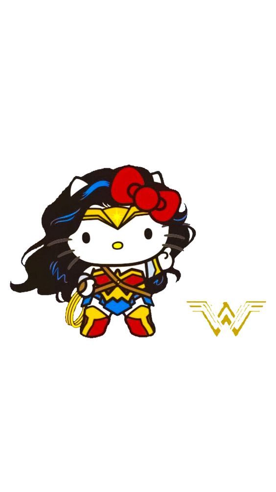 Hello Kitty Wonder Woman - HD Wallpaper 