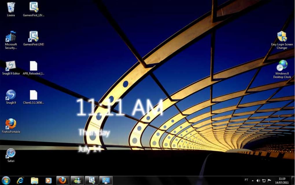 Windows 8 Desktop Clock - The Wave - HD Wallpaper 