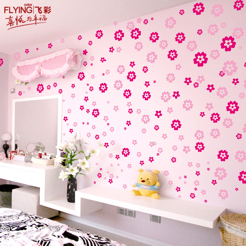 Floral Wall Stickers For Bedroom - HD Wallpaper 