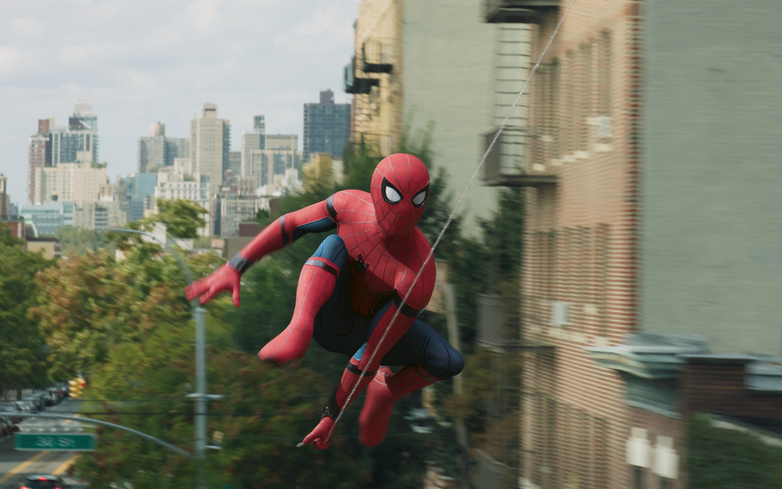 Spider Man Mcu Swinging - HD Wallpaper 