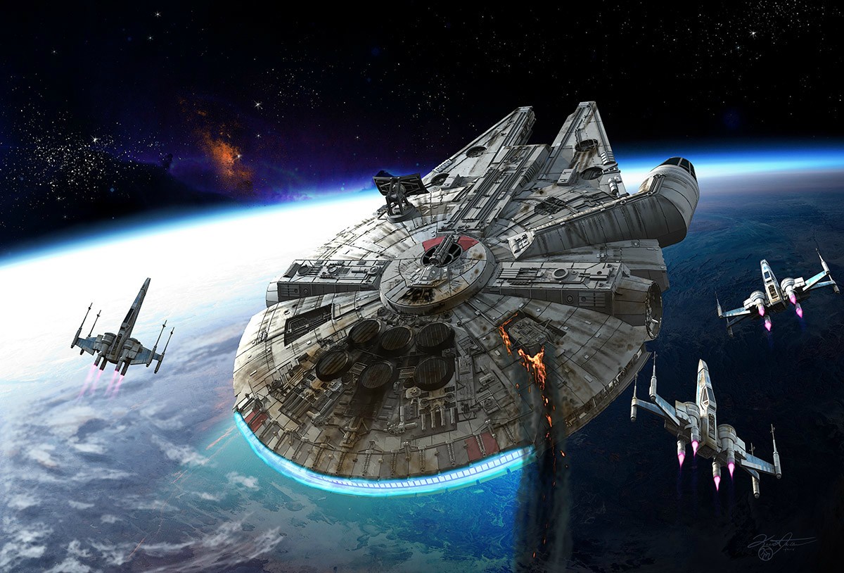 Millennium Falcon - HD Wallpaper 