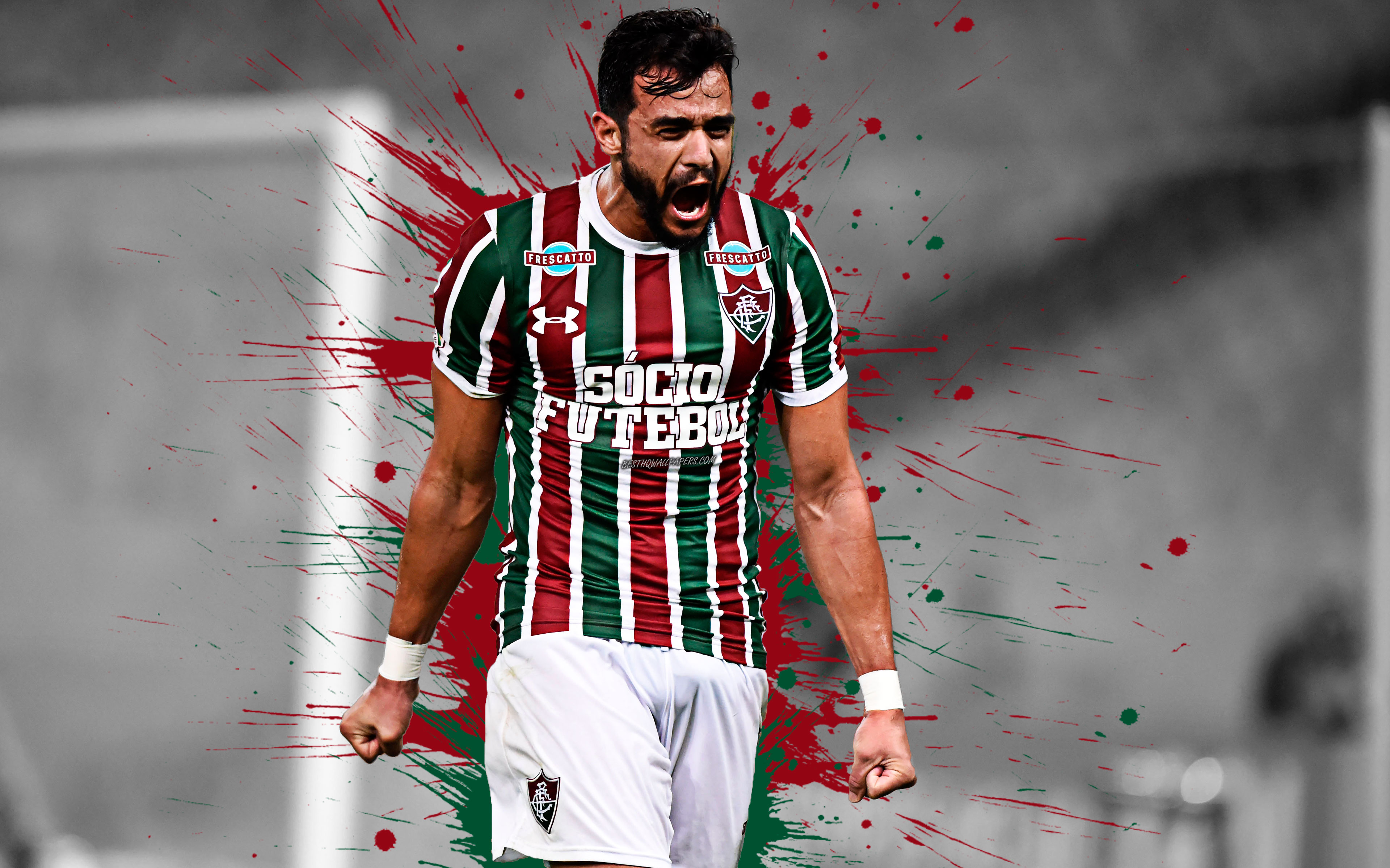 Junior Dutra, 4k, Art, Fluminense Fc, Brazilian Football - Player - HD Wallpaper 