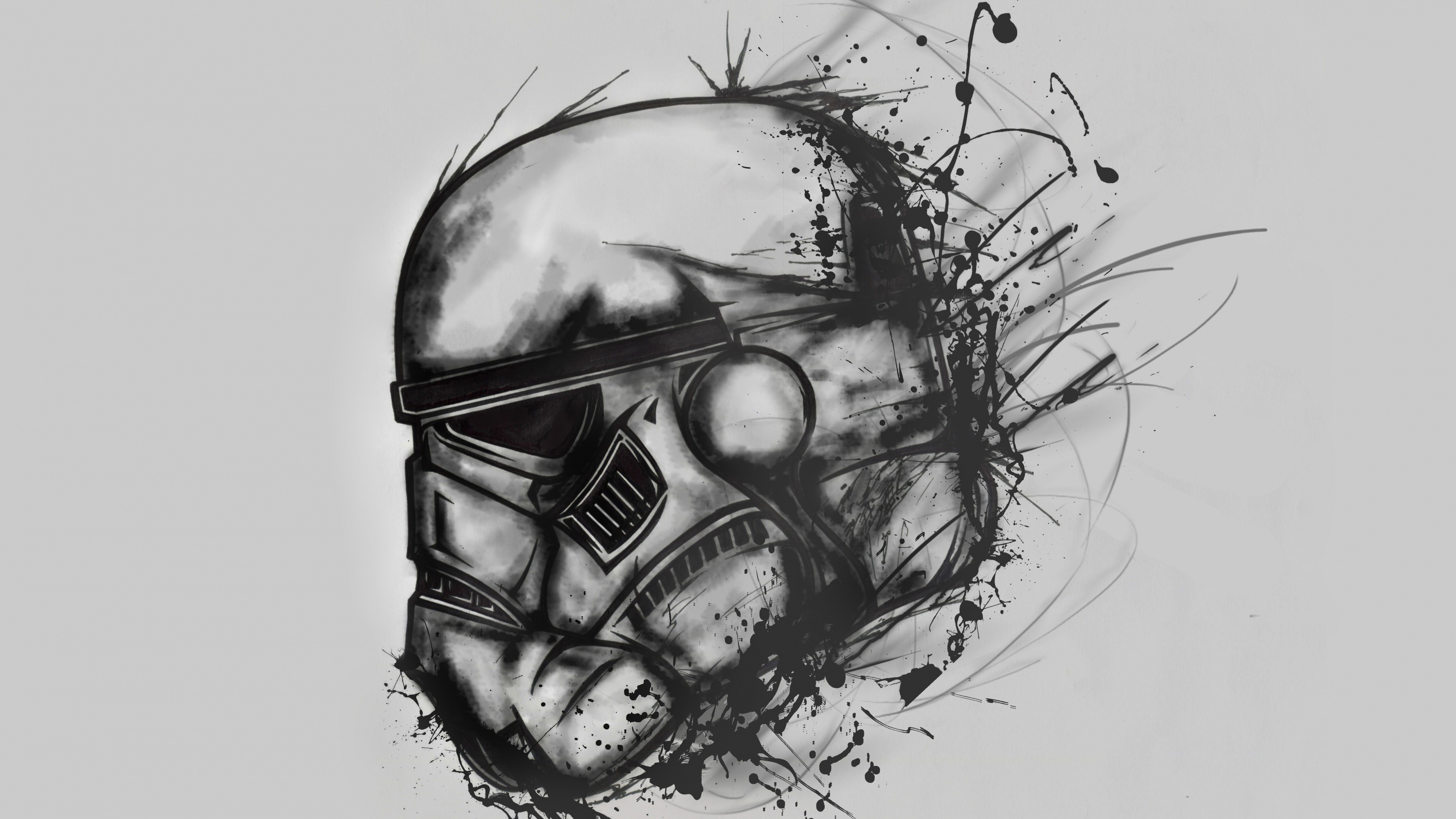 Star Wars Stormtrooper Drawing - HD Wallpaper 