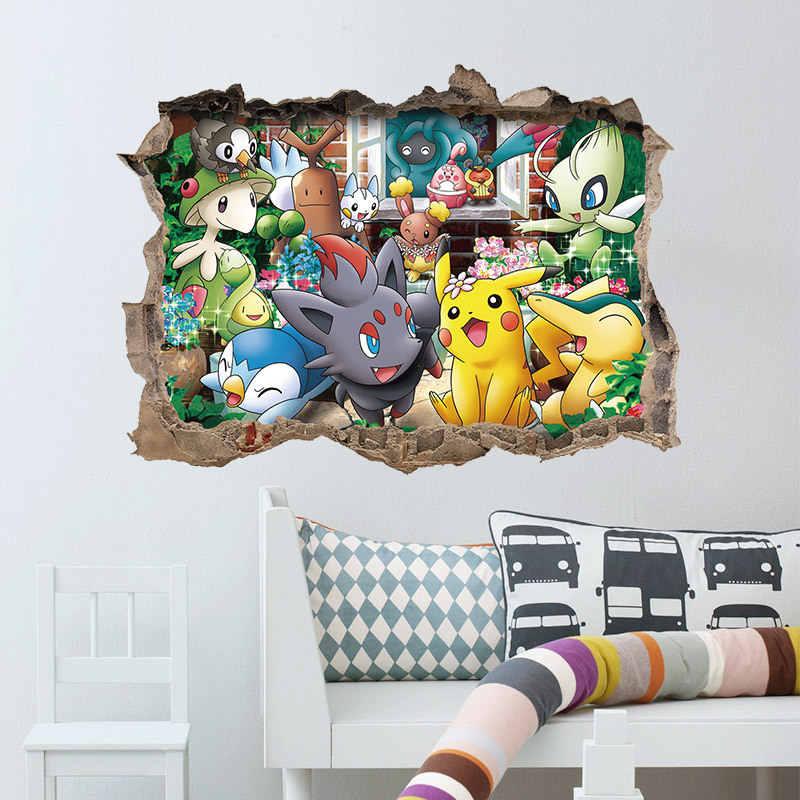 Pokemon Wall Decal Sticker - HD Wallpaper 