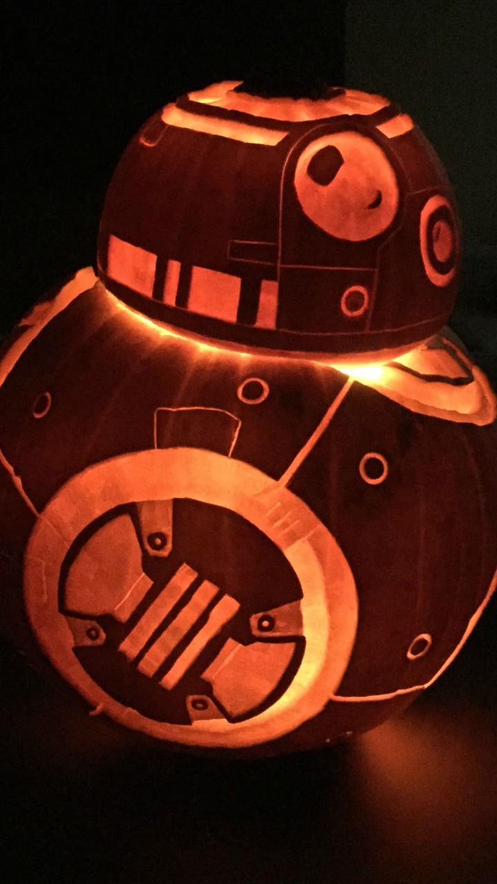 Cool Pumpkin Carvings Starwars - HD Wallpaper 
