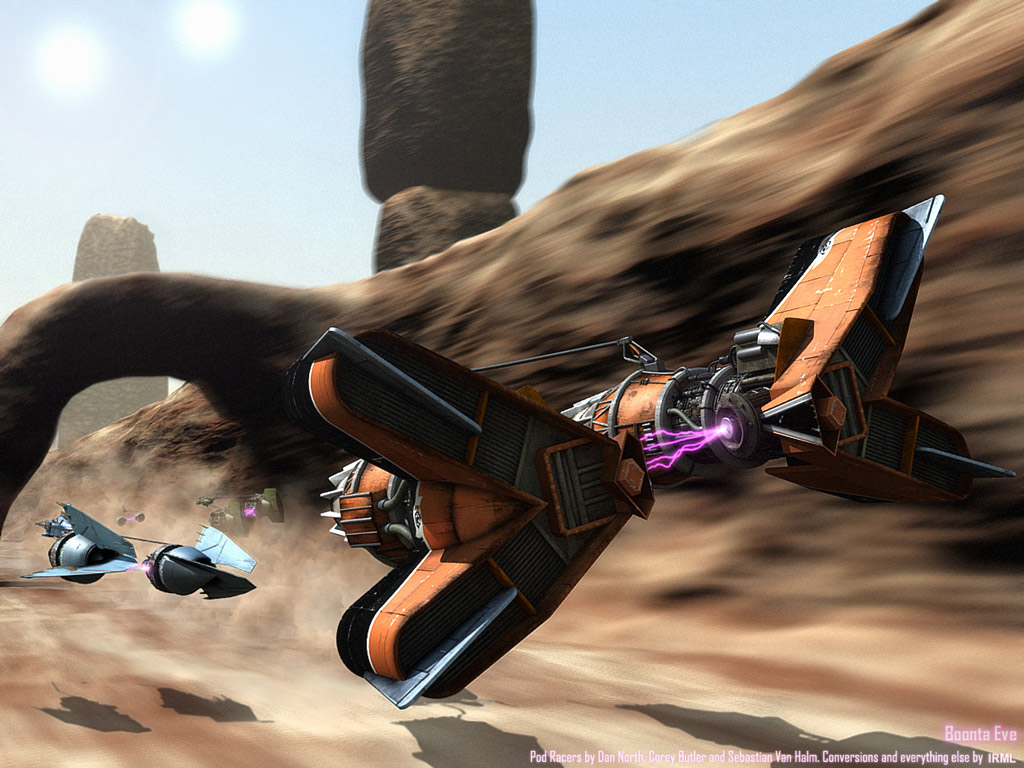 Star Wars Pod Racer - HD Wallpaper 